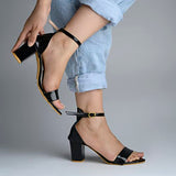 Shoetopia Women'S Block Heel Sandal/Black /Eu39 / Uk6,Black,6,B0BSC9QYPF