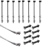 Mobile Home Part Set of 8 Auger Anchors; 88 ft Tie Down Strap, & 8 Bolts