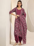 Libas Women'S Cotton Kurta Sets (400551_Pink_M)