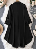 Leriya Fashion Rayon Women Above The Knee Western Dress (Lf-Wd1099&Wd1143_Black,Black-01Apparel,M