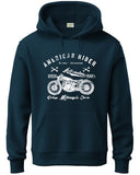 Adro Men'S Cotton Blend Neck Hooded Sweatshirt (H24-Ame-Sb-L_Teal)