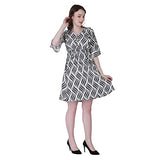 Leriya Fashion One Piece Dress For Women| Midi Dress For Women| Birthday Dress For Women (Large, White)
