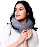 Qcen Velvet Neck Pillow For Travel | Adjustable Head Rest, Neck Rest Travelling Pillow For Sleeping Head Support | Comfortable U