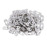 ATORSE 2x100 Pcs Sliver Heavy Duty Keyhole Hangers Photo Frame Hook Picture Hangers