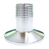 HomeBrewStuff Stainless Steel Sanitary Male Threaded Pipe Fitting to Tri Clamp Clover (50.5mm Ferrule)
