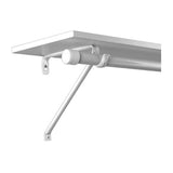 Knape & Vogt, White John Sterling RP0042BWT Adjustable Steel Shelf and Rod Bracket