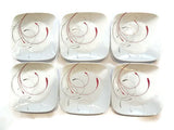 Corelle Dinnerware Dessert Plates Set, Square Splendor 6.5 Perfect Size For Dessert, (Set of 6)