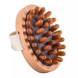 Wood Therapy Massage Comb | Wooden Body Massager With Hand Strap | Manual Deep Tissue Massage Tool | Natural Wood