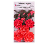 Expressions Craft Indian Rose Orange Handmade Paper Flowers for Craft/Mixed Media/Card Making/Decoration Flowers/DIY Craft Flowe