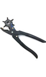 Caneuf Revolving Leather Belt Hole Punch Plier | MultiTool Manual Punch Maker For Belts, Watch Bands, Bags, Dog Collars, Holes