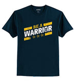 Adro Be A Warrior Design Printed T-Shirt For Men (Rnr-S36-War-Sb_Teal_Xl)