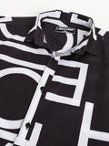 LookMark Men's Cotton Blend Casual Beach Wear Shirts | Stylish Printed Shirts for Men | Comfortable Summer Wear | Party Vacation & Daily Casuals (Pack of 2) (Printed Shirt ADAM Black-Zebra-S),Black-Black-04
