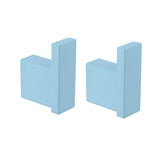 RANDOM Clear Sky Blue Towel Hooks for Bathrooms Round Shower Hooks Stainless Steel Wall Mount Coat Hook.96009-8CKB