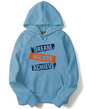 Adro Men'S Cotton Neck Hooded Sweatshirt (H20-M-Dba-Sk_Skyblue_2Xl)