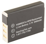 STK's Fuji NP-95 Battery - 2000 mAH for Fujifilm Finepix X100S, X100, F30, X-S1, F31fd, Real 3D W1, NP-95, BC-65