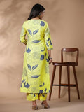 Gosriki Women'S Rayon Blend Straight Printed Kurta With Palazzo (Anaar-Green-Nws-Gs_M_Green_Medium),Green,,B0CYPQMCY9