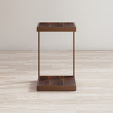 Jofran Inc. Global Archive Solid Acacia And Steel C-Table