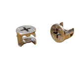 15 x 12mm Cam Lock Replacements - 10 Piece Set for Cabinet, Dresser, Drawer, Table Hardware