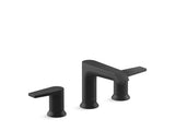 Kohler K-37893-4-BL Hint Widespread Bathroom Sink Faucet, Bathroom Faucets, 1.2 GPM, Matte Black