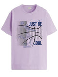 Adro Men'S Graphic Printed 100% Cotton T-Shirt - Regular Fit, Printed T-Shirts For Men (Rn24-Bcl-Pu_Purple_M)