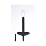 Living District Cohen 6-Light Mid-Century Style Metal Pendant In Black Finish