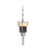 Amana Tool 55155 Carbide Tipped 82 Degree Countersink with Tapered Drill and Adjustable Depth Stop with NoThrust BB 1/2 D x 3/1