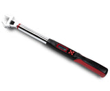 Tapha Tools Adjustable Digital Torque Wrench 7.4-147.5 ft-lbs (10-200 N-m) Torque Range, 5-30 mm Adjustable Jaw, LED and Buzzer