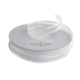 Homeford SatinEdge Sheer Organza Ribbon, 3/8inch, 25Yard, White