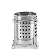 First Front Stainless Steel Spoon, Cutlery, Pen, Brush Holder with Stand (Design May Vary)