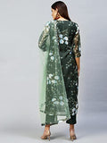 Gosriki Women'S Cotton Blend Printed Straight Kurta With Pant & Dupatta (Itta Nw-Dark Green_3Xl-Go_Dark Green_Xxx-Large),Dark Green,3,B0BBRKJ4XP