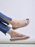 Shoetopia Women'S Platform Heel Sandal (7 Uk) /Silver,Silver,7,B0CXJ1GVMM