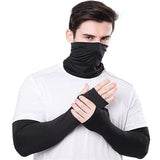 Xjarvis Bandana & Arm Sleeves For Dust & Sun Protection Comes With Cool Lightweight Windproof Breathable Material Hiking Running Cycling Combo Pack Of 1,Pack of 1,,B0C7H6YSFR