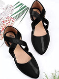 Shoetopia Women'S Flat Ballet Flats Black,Black,4,B0BSCC4C27