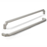 khtumeware 1-Pack 18 Inch Square Brushed Satin Nickel Appliance Cabinet Pulls, Solid Zinc Alloy Heavy-Duty Handles for Kitchen/B