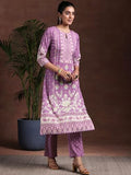 Libas Women'S Poly Crepe Kurta Set (36949 Purple M