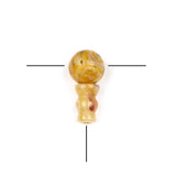 Cherry Blossom Beads Crazy Lace Agate 10mm Guru Bead with 7x10mm Tower - 3 Sets per Bag
