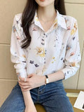 Toplot Shirt For Women || Shirt Tops For Women (F-Dott-Shirt-5110-Floral-L),Off White,,B0F21RYYXH