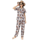 Trylo Riza Night Suit Set Ns-2080-L,Printed,,B0DQ54Q9LF