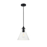Living District Destry 1 Light Brass Pendant With Clear Glass
