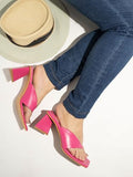 Shoetopia Girls Chic Pink Heeled Sandal - 5 Uk (Girls-Chic-Pink),Pink,5,B0CQK2D5S8