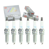 6 pc NGK Laser Iridium Spark Plugs compatible with Jeep Gladiator 3.6L V6 2020-2021