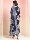 Gosriki Women'S Rayon Viscose Anarkali Printed Kurta With Pant & Dupatta (Jasiwal Blue-Vks03-Gs_5Xl_Blue_Xxxxx-Large),Blue,5,B0DT75V3QP