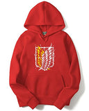 Adro Men'S Cotton Neck Hooded Sweatshirt (H22-1-Winn-Rd_Red_2Xl)