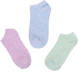 Nicsy Girls WomenS Comfort Ankle Length Socks No Show Low Cut Socks Multicolor (Free Size 3 Pair Pack)