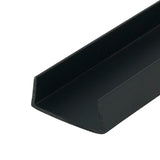 Outwater Plastics Black 1-1/4 ' ' Styrene Plastic U-Channel/C-Channel 36 Inch Lengths (Pack of 4)