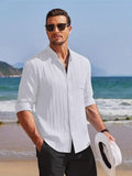Leriya Fashion Men'S Solid Regular Fit Shirt (Lf-Ms-6242_White