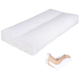 MINUPWELL Knee Pillow for Side Sleepers - Between Leg & Under Knee Pillow for Back Sleepers - Leg Pillow with 850G 7D Alternative for Relieving Leg Back and Knee Pain - 100% Cotton Fabric - White-New