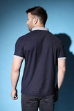 Dhruvi Trendz Mens Polycotton Casual Men T-Shirt Regular Fit Western (Dupli-Dt-Mt-1009_Blue_S)