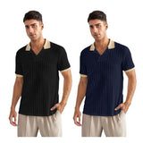 Toplot Polo T Shirt For Men || Men Casual T-Shirt || Polo For Man || Jacquard || Contrast Collar And Cuff || Value Pack (V-Jqrd-Solid-Polo-5245-Black-Navy-L),Black-Navy,,B0FD9KFLS9
