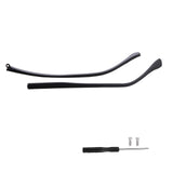 UPIONIC Glasses Replacement Temple, TR90 Eyeglass Arms Legs,Glasses Repair Kit with Screws,Screwdriver,External tooth,Bright Bla